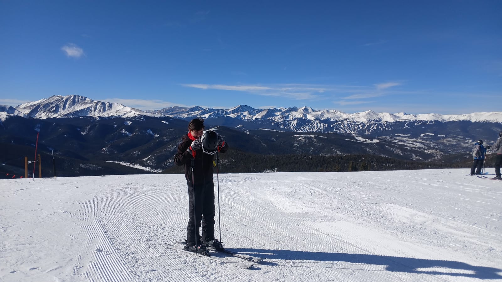 On the ski slope
